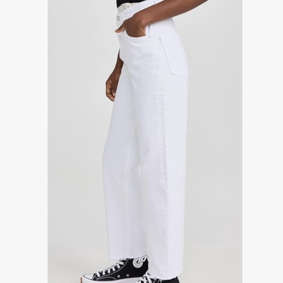 Mother SNACKS! High Waisted Double Stack Hover Fray Size 28 NWT - Picture 5 of 13